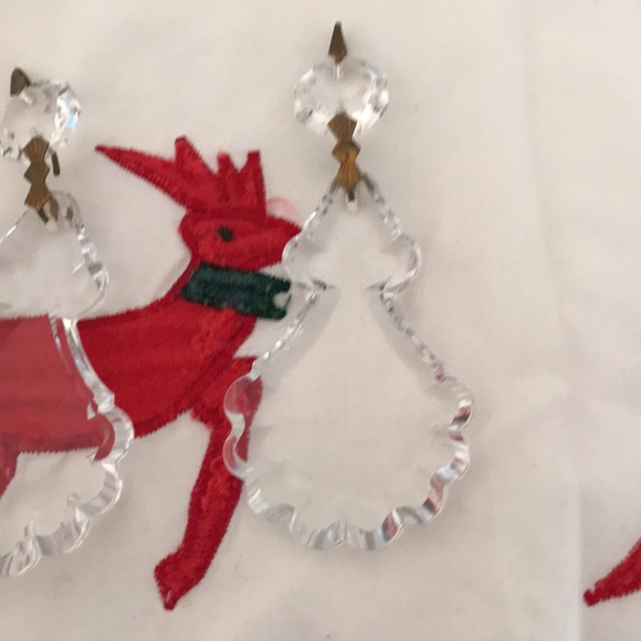 🎀 Antique French Hand Cut Crystal’s 🎀 Scalloped edges, vintage Christmas 🎅 - Picture 4 of 8